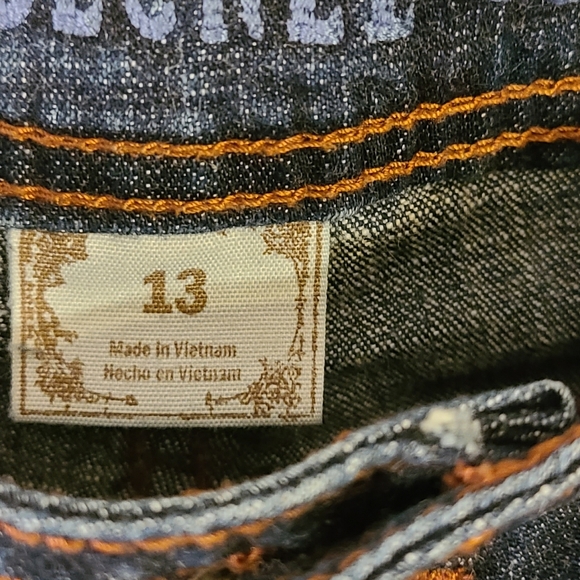 Decree Double Button Blue Jeans Size 13 - Picture 3 of 9